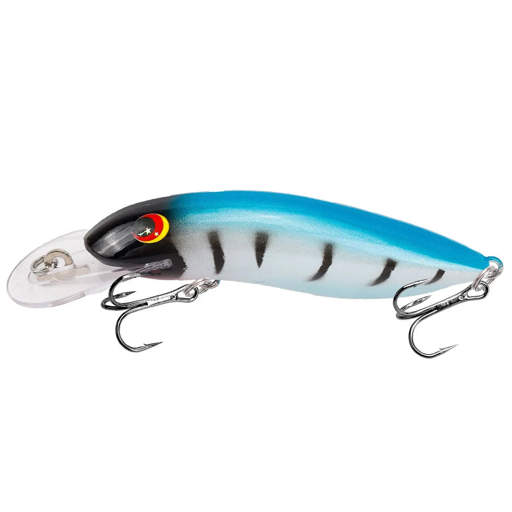Minnow Lure 10.5cm 13.4g Sinking Hard Crankbait With 3D Eyes Treble Hooks