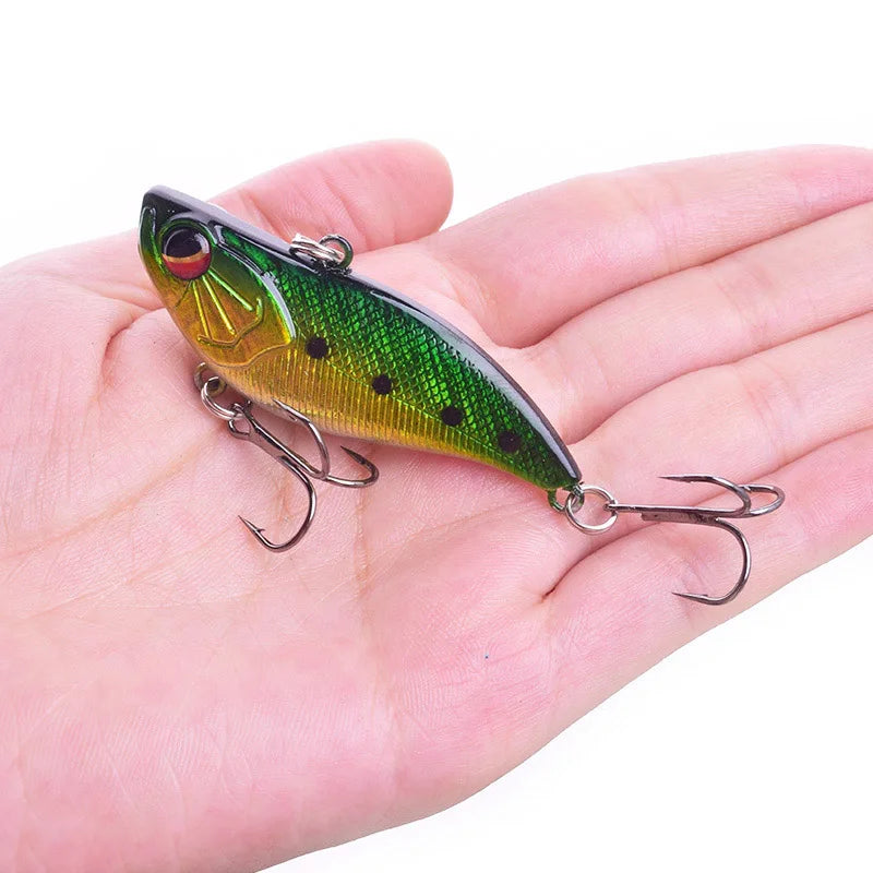 WDAIREN 1 Piece Vibration Fishing Lure Sinking 6cm 14g Treble Hook Hard Plastic
