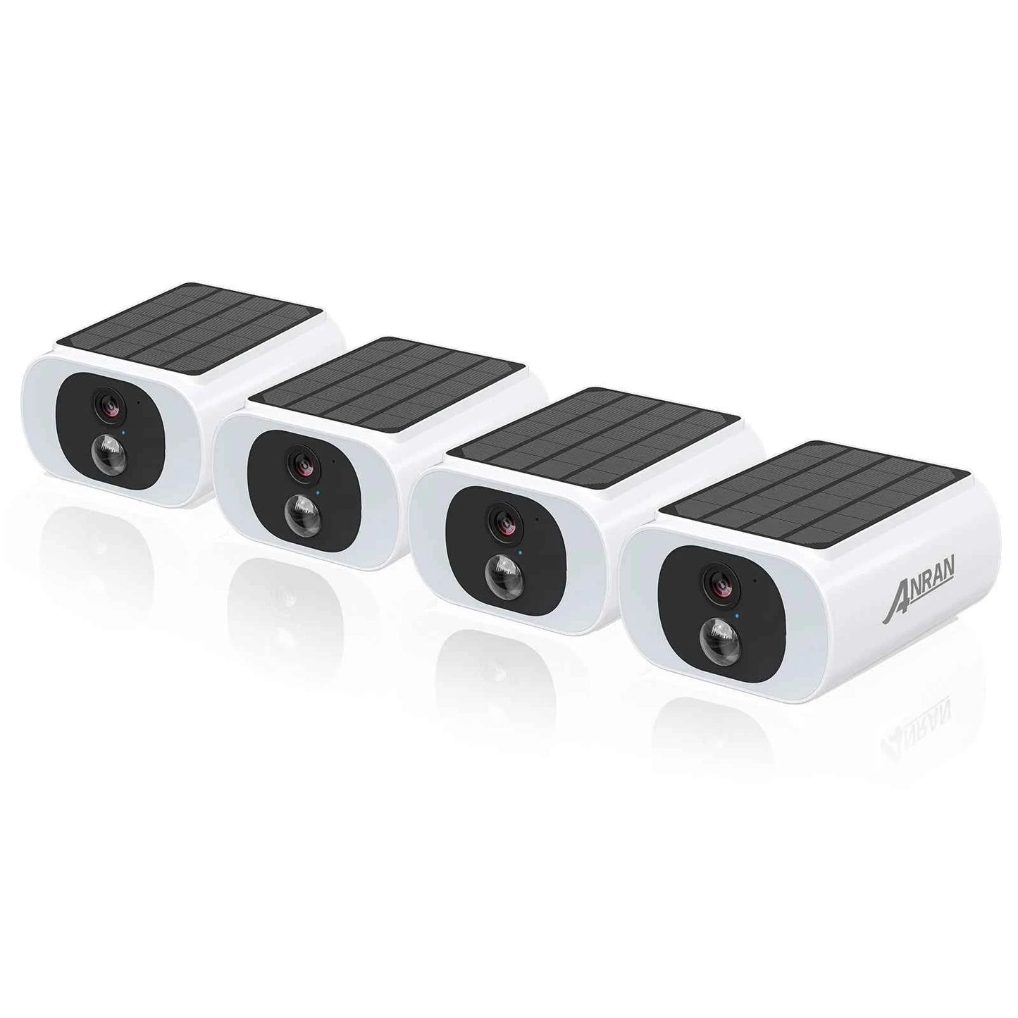 ANRAN 2 3 4 Pack Outdoor WiFi Solar Battery Camera Floodlight Night Vision Alarm