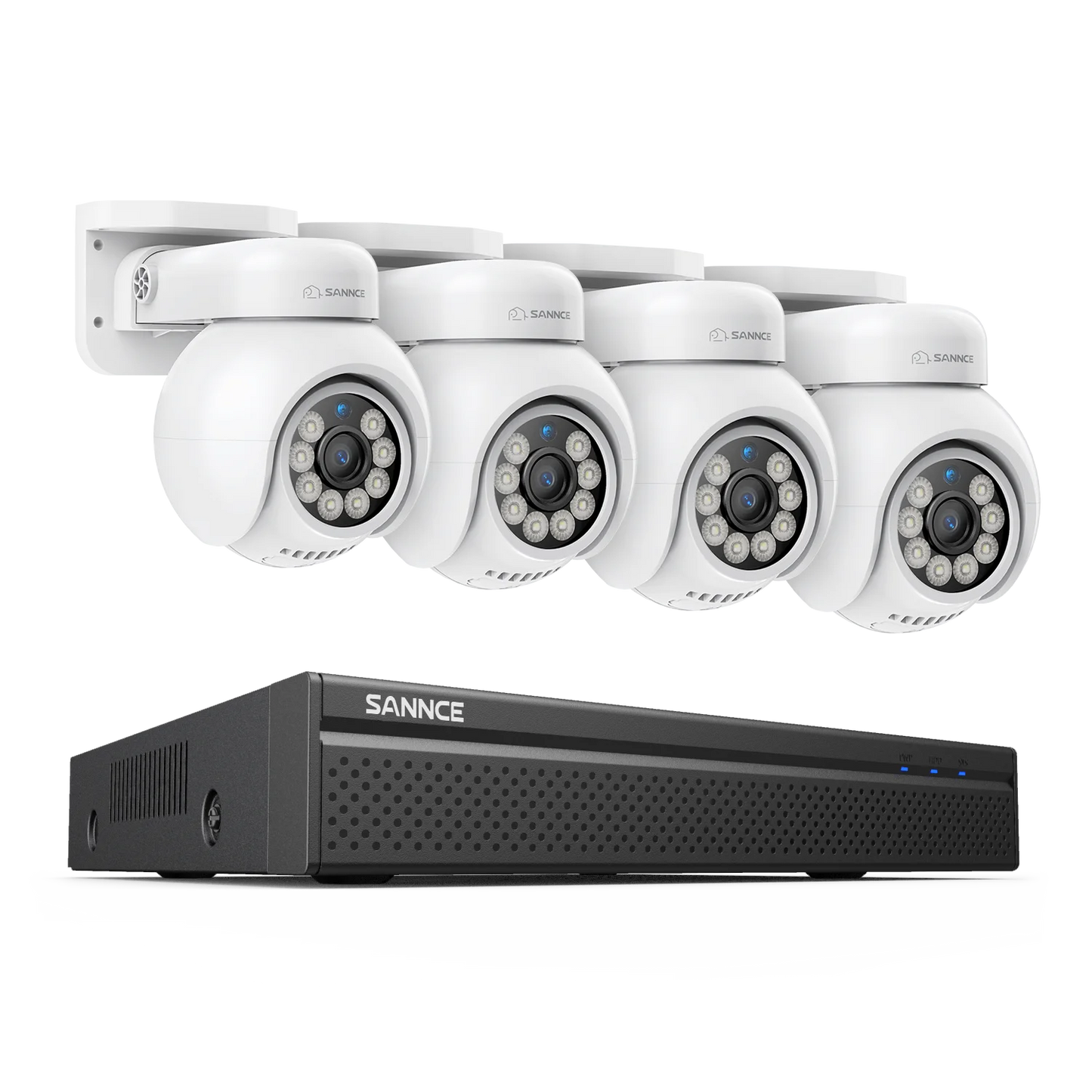 SANNCE 4K UHD 8MP POE Security Camera System 16 Channel NVR Outdoor IP Cameras