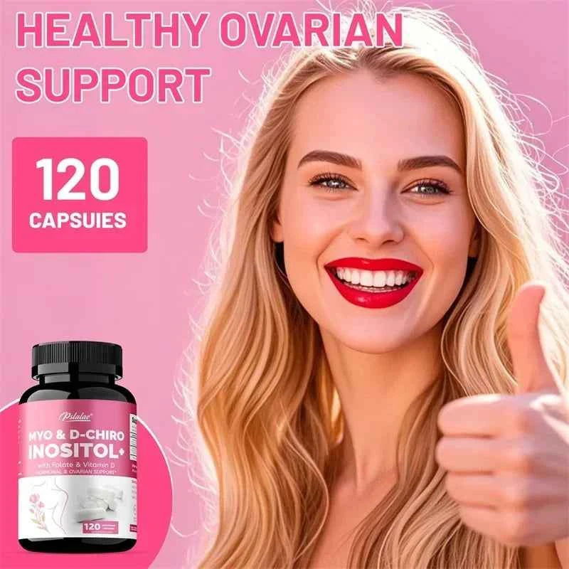 Myo And D Chiro Inositol For Hormone Balance And Healthy Cycles 120 Capsules