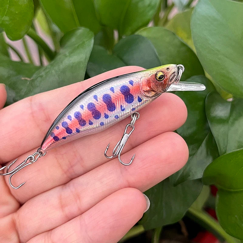 51mm Mini Sinking Minnow Lure Japanese Wobbler for Trout Bass