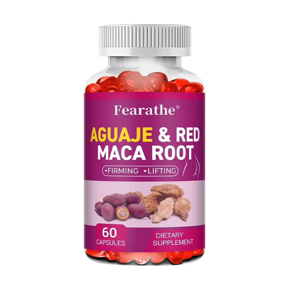 Organic Aguaje With Red Maca Extract Supports Full Firm Buttocks 120 Capsules
