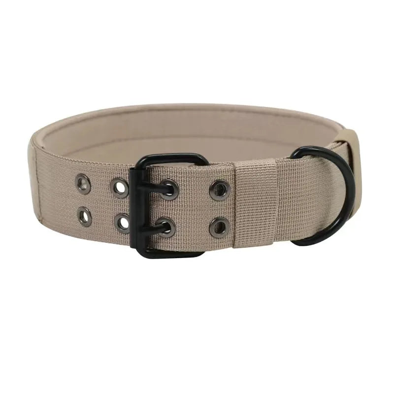 Adjustable Dog Leash And Collar Set Tactical Training Dog Collar with Five-Speed Buckle for Medium to Large Dogs Pet Accessory