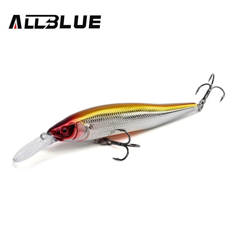 Allblue X Nanahan Deep Diving Minnow Lure 75mm 7g 0 To 2m Magnetic Slow Floating
