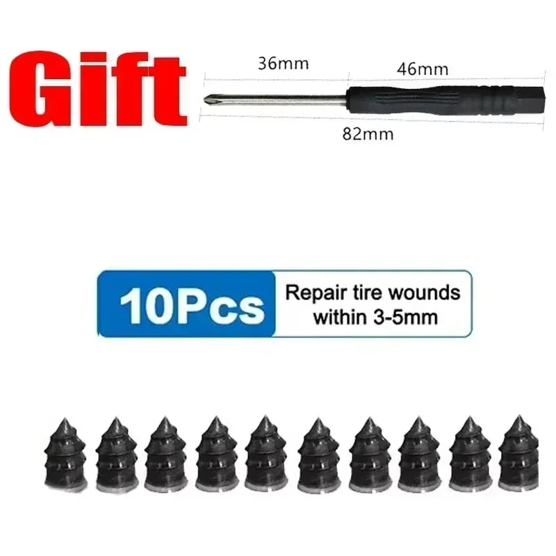 Tyre repair patch, electric vehicle, motorcycle, vacuum tyre, universal, quick, no-dismantling, non-destructive, patch