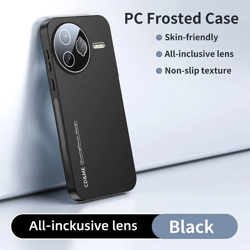 Luxury Shockproof AG Matte Case For XIAOMI POCO F7 Ultra F7 Pro Magnetic PC Frosted 360 Degree Bracket Stand Protective Cover