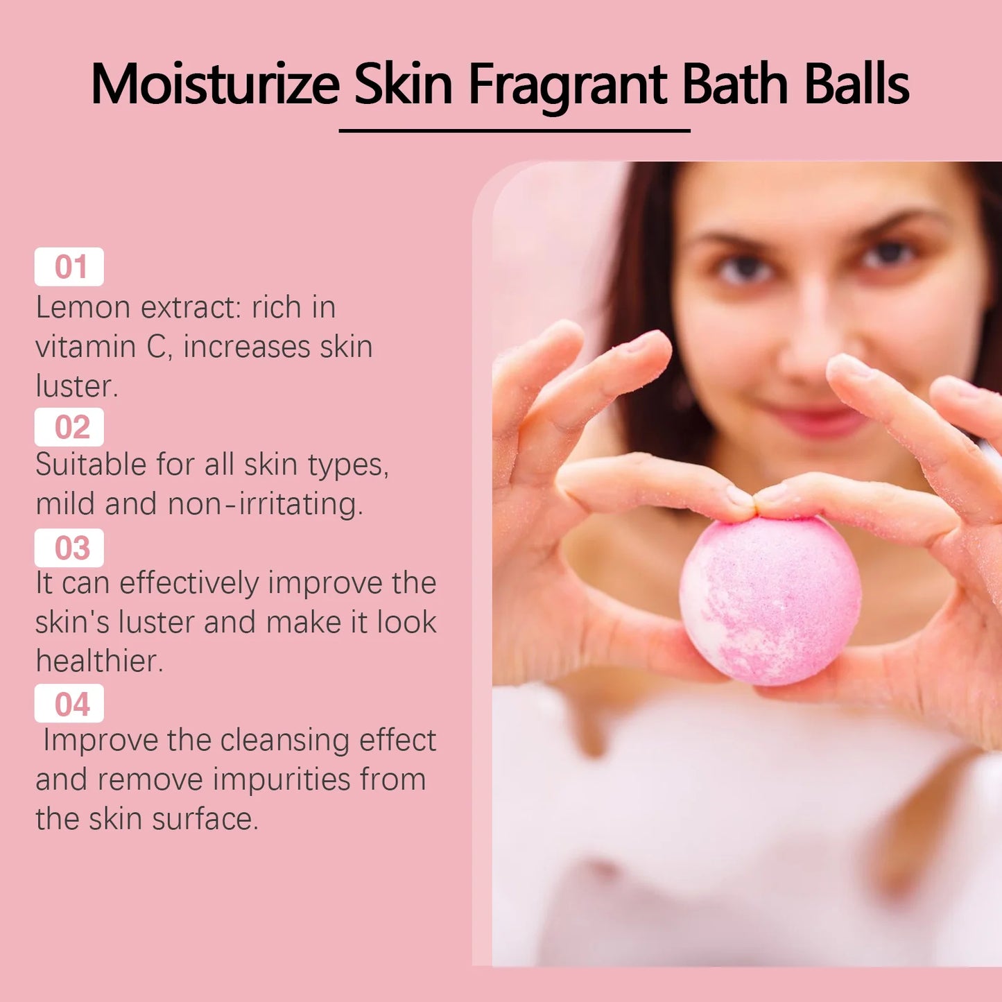 Bath Bomb Set For Children And Adults Relaxing Fragrant Stress Relief Spa Bath