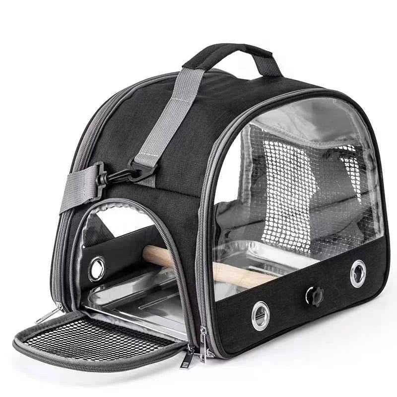 Foldable Portable Pet Backpack Carrier With Transparent Window For Small Pets