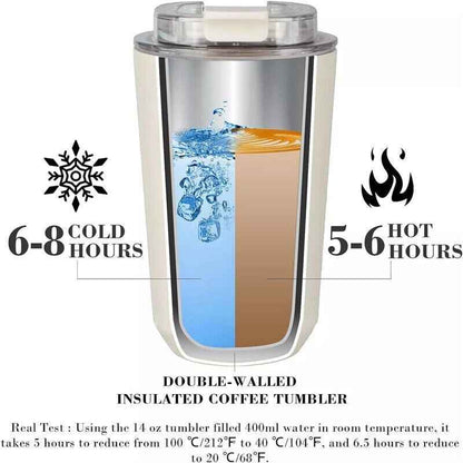 Coffee Mug Stainless Steel Travel Water Bottle Insulated Cup --pink