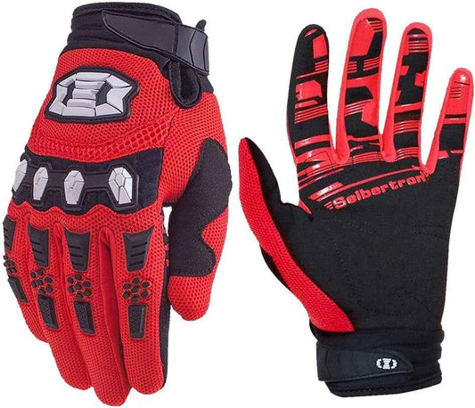 Unisex MTB Mountain Bike Gloves Touchscreen Full Finger Racing Dirt Bike