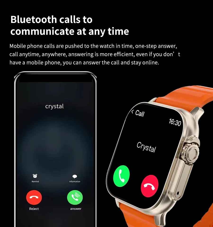 LAXASFIT X10 Ultra Smartwatch With Heart Rate Monitor And Message Alerts