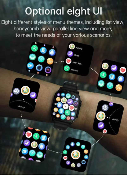 LAXASFIT X10 Ultra Smartwatch With Heart Rate Monitor And Message Alerts