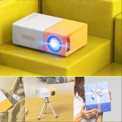 Mini Projector – 1080P Full HD Support, Portable LED Projector, 4K Video Playback, Multiple Connectivity Options