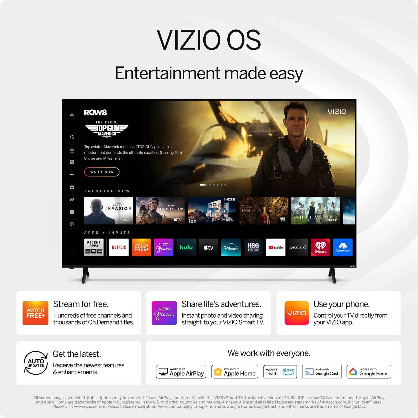 55 Inch Quantum 4K QLED HDR Smart TV WiFi 6 VIZIO OS