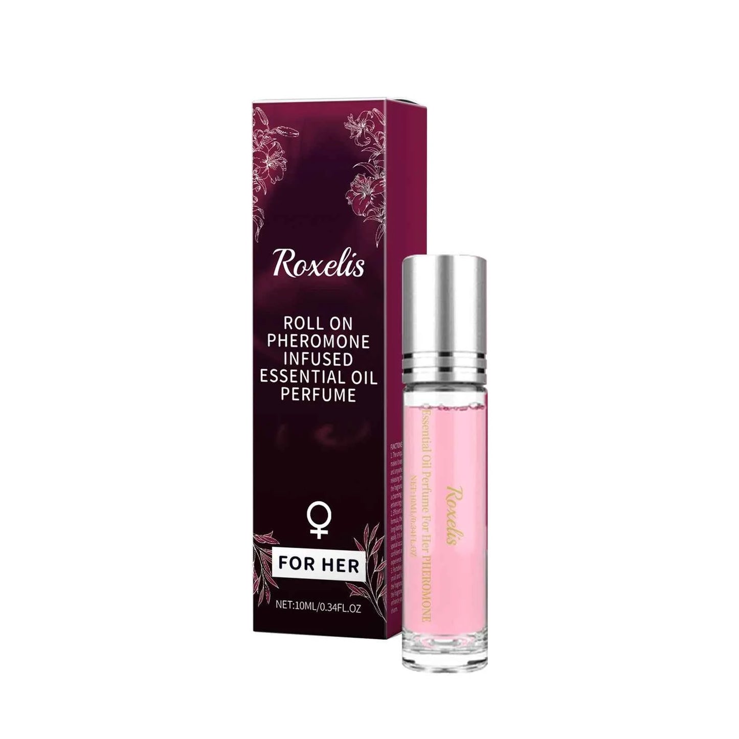 Roxelis Women Ball Perfume Alcohol Free Fresh Scent Lasting Floral Roller Ball