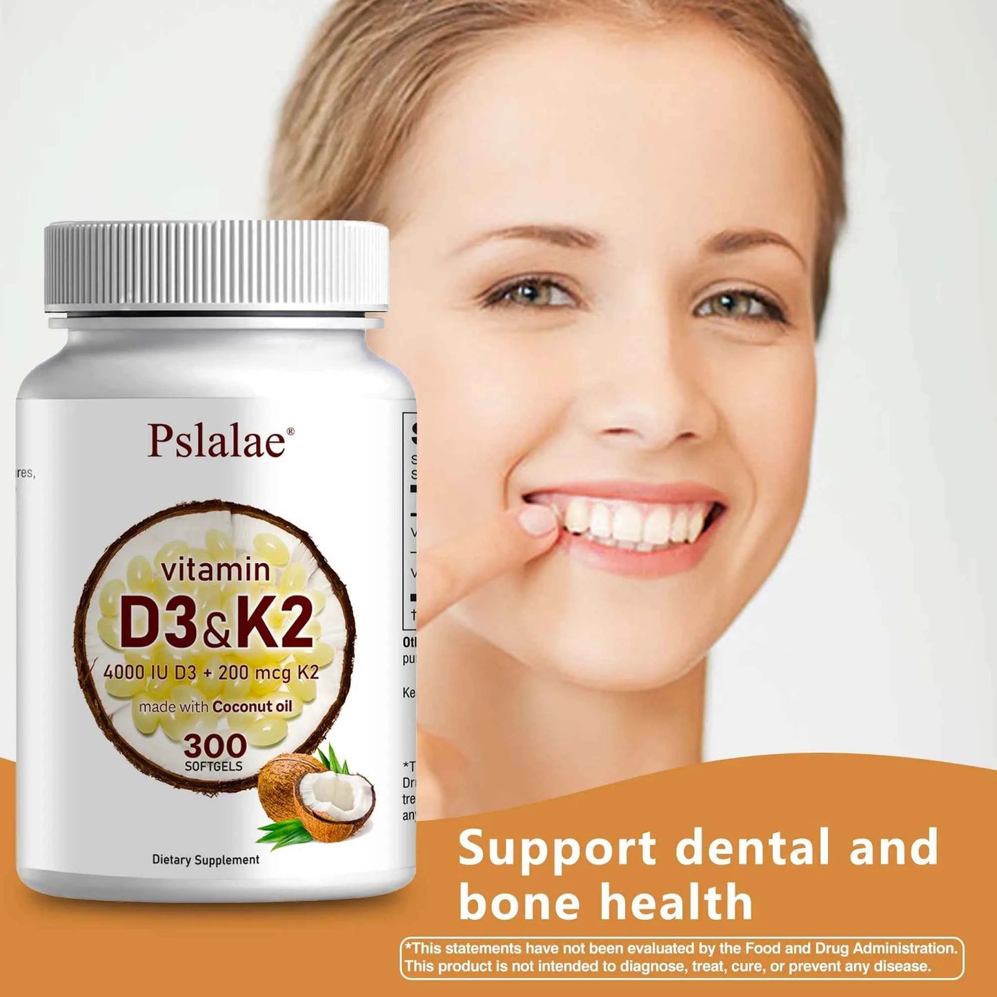 Vitamin D3 And K2 Softgels For Absorption And Digestion Support 300 Softgels