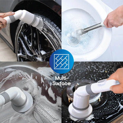 Blossom Electric Cleaning Brush Multifunctional Household Rechargeable Cleaning Tool for Bathroom Kitchen Tyre Electric Scrubber