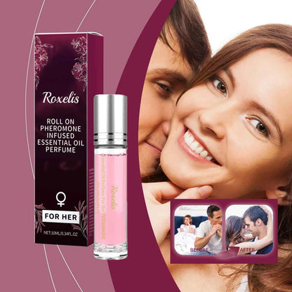 Roxelis Women Ball Perfume Alcohol Free Fresh Scent Lasting Floral Roller Ball