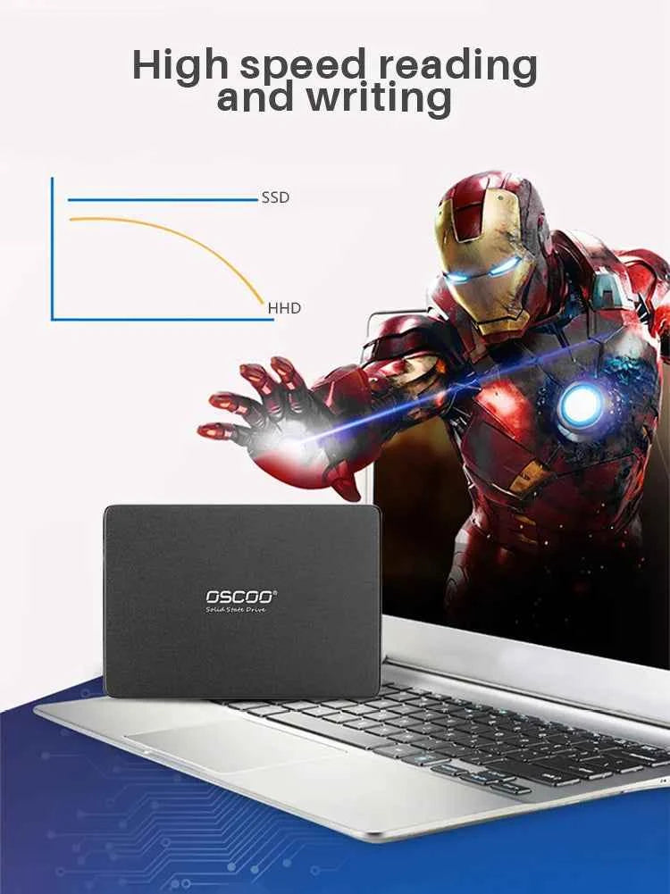 OSCOO 120GB SSD SATA III 2.5 Inch Laptop Internal Solid State Drive