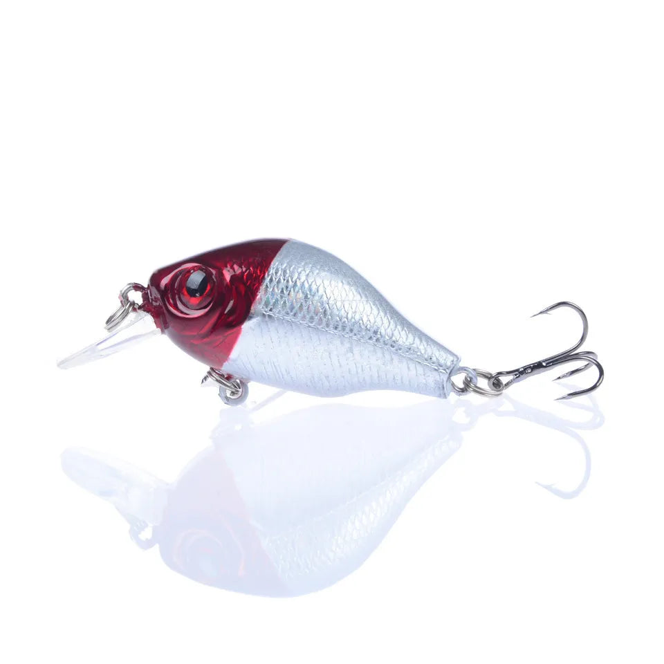5.5Cm 9G Hard Minnow Crankbait Lure Wobbler Fat Crank Fishing Tackle