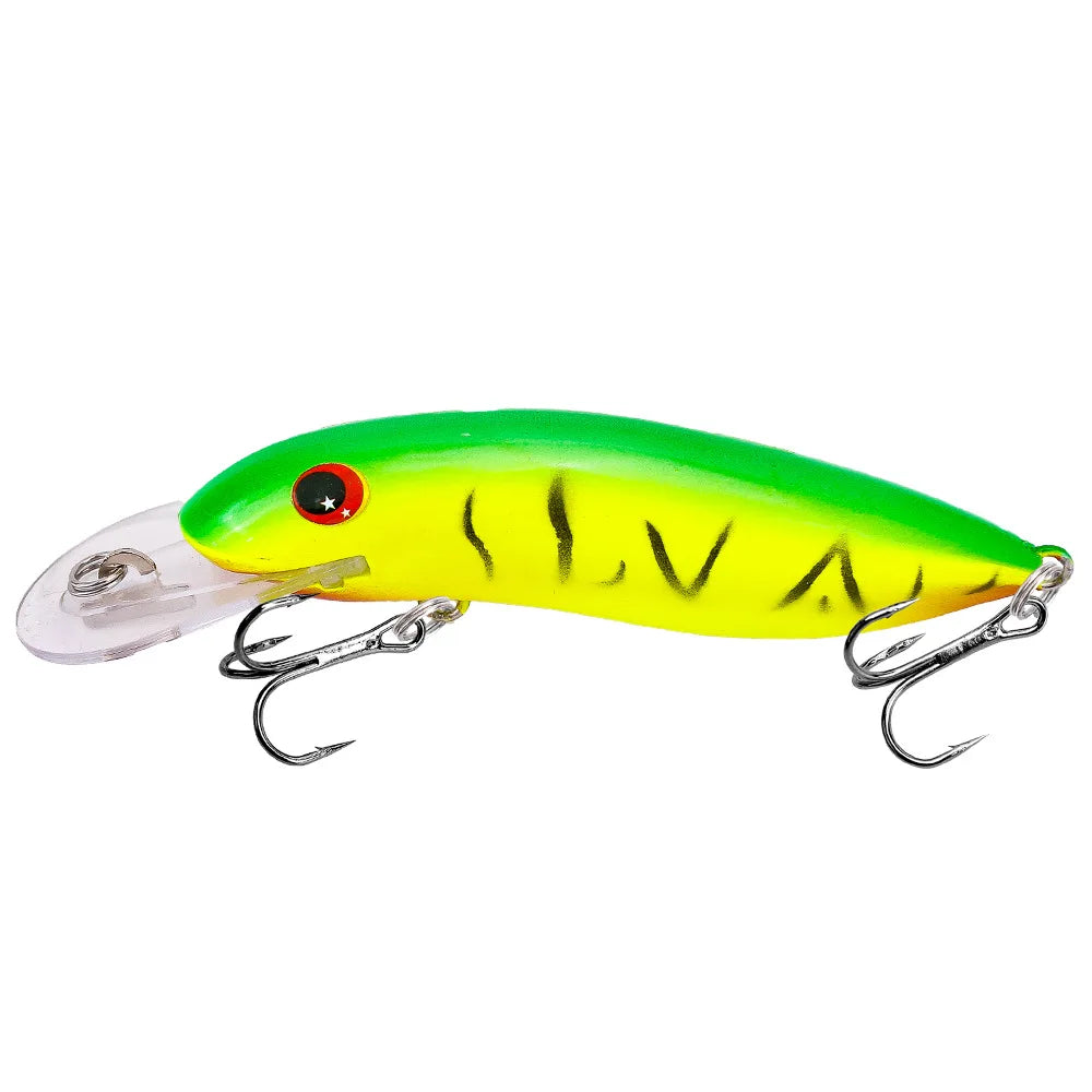 Minnow Lure 10.5cm 13.4g Sinking Hard Crankbait With 3D Eyes Treble Hooks