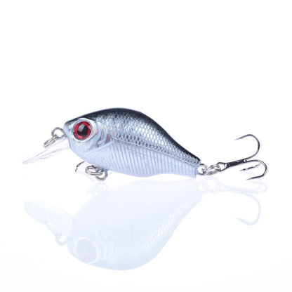 5.5Cm 9G Hard Minnow Crankbait Lure Wobbler Fat Crank Fishing Tackle