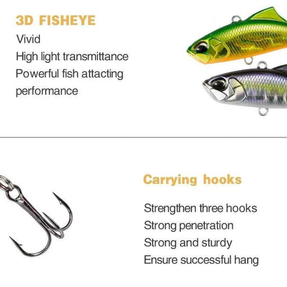Japan Sinking Lipless Crankbait Lure 5.3g 4.5cm All Depth Ice Fishing Tackle