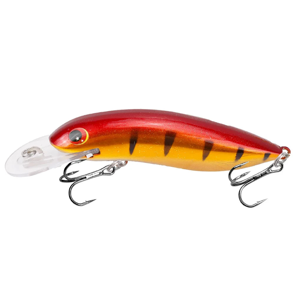 Minnow Lure 10.5cm 13.4g Sinking Hard Crankbait With 3D Eyes Treble Hooks