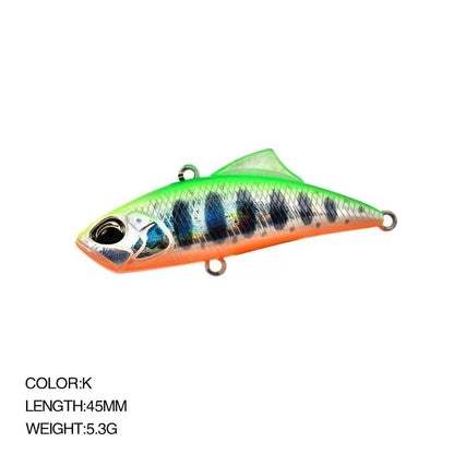 Japan Sinking Lipless Crankbait Lure 5.3g 4.5cm All Depth Ice Fishing Tackle