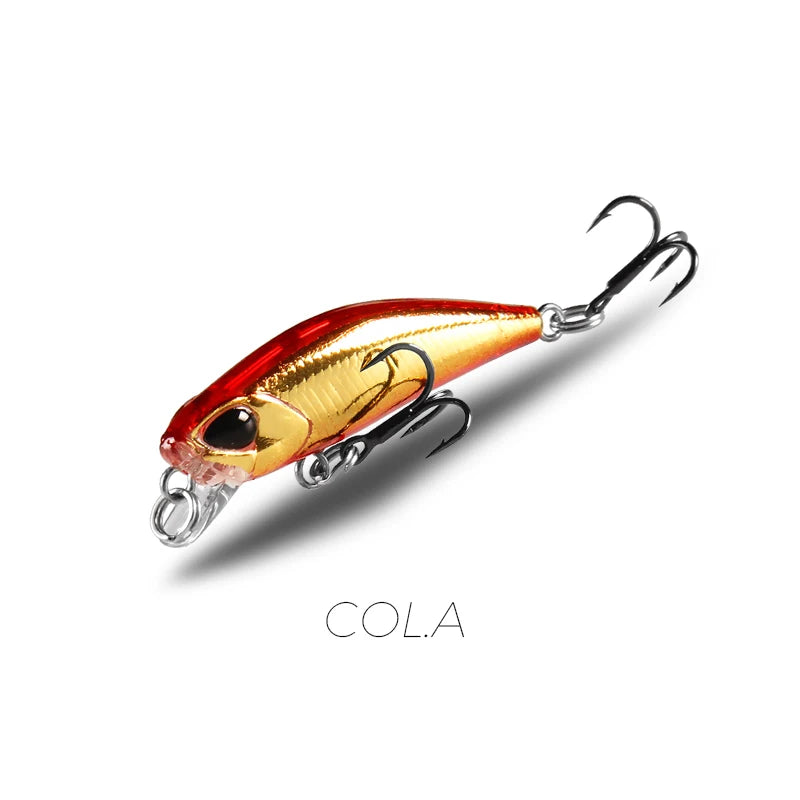 BearKing 42mm Minnow Crankbait Lure 2.8g Sinking 0.3-0.6m 11 Colors