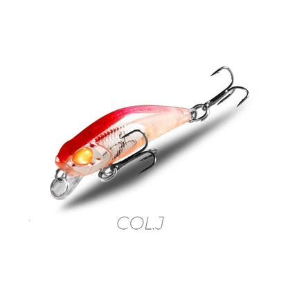 BearKing 42mm Minnow Crankbait Lure 2.8g Sinking 0.3-0.6m 11 Colors