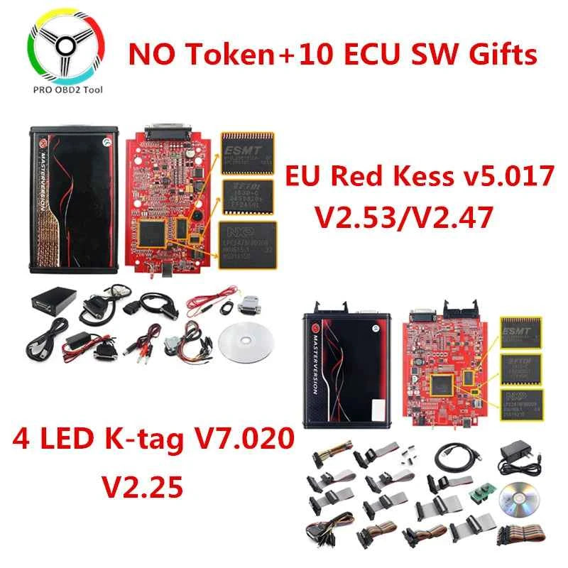 Kess V2.80 Ktag V7.020 Master ECU Chip For Kess V5.017 SW