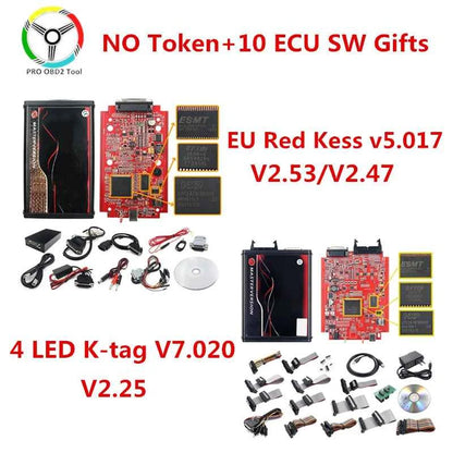 Kess V2.80 Ktag V7.020 Master ECU Chip For Kess V5.017 SW