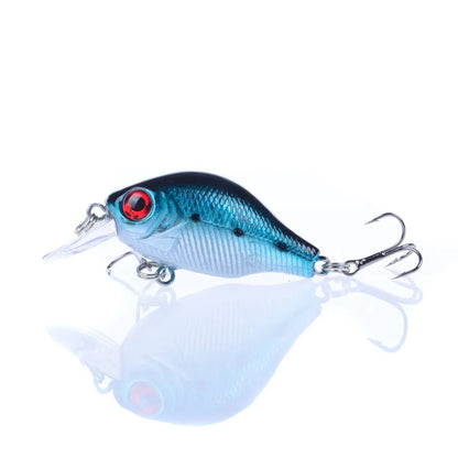 5.5Cm 9G Hard Minnow Crankbait Lure Wobbler Fat Crank Fishing Tackle
