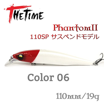TheTime Phantom2 110SP Suspend Wobbler Minnow Lure 110mm 19g For Pike Sea Bass