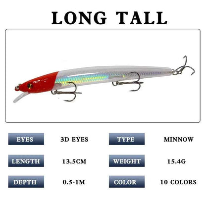Samolla Minnow Fishing Lure 14.5g Long Throw Wobbler Bass Sea Bait