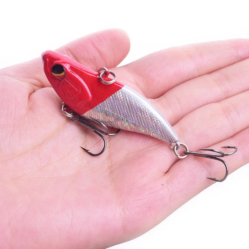 WDAIREN 1 Piece Vibration Fishing Lure Sinking 6cm 14g Treble Hook Hard Plastic