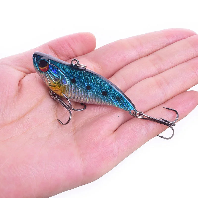 WDAIREN 1 Piece Vibration Fishing Lure Sinking 6cm 14g Treble Hook Hard Plastic