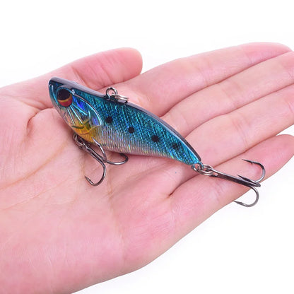 WDAIREN 1 Piece Vibration Fishing Lure Sinking 6cm 14g Treble Hook Hard Plastic