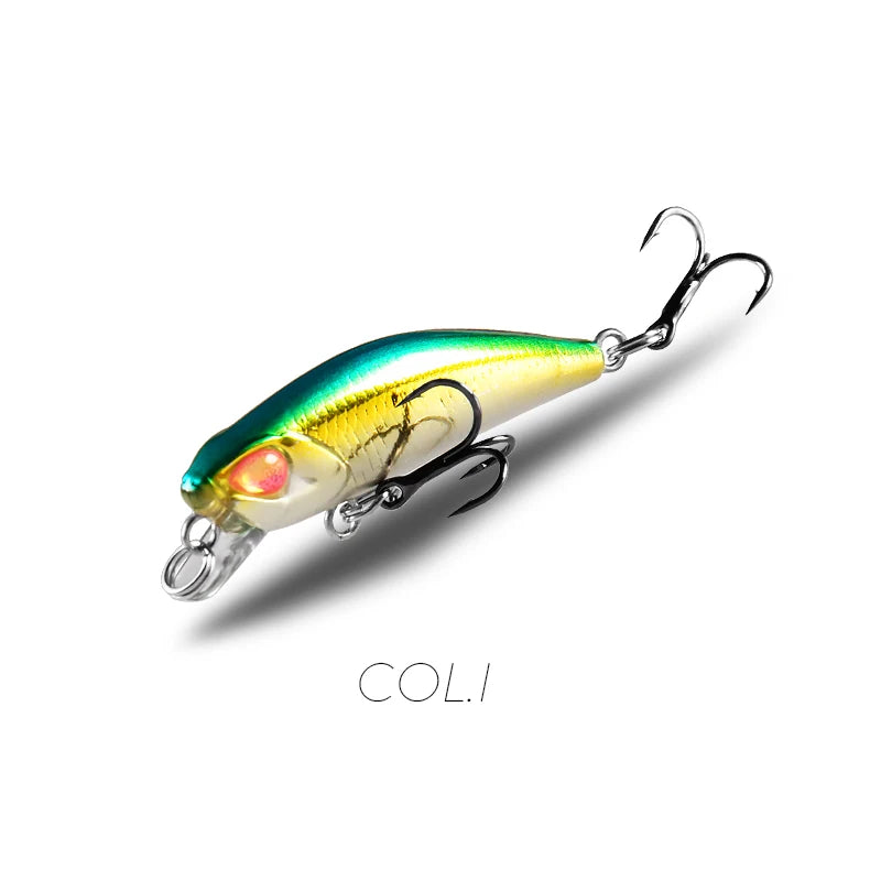 BearKing 42mm Minnow Crankbait Lure 2.8g Sinking 0.3-0.6m 11 Colors