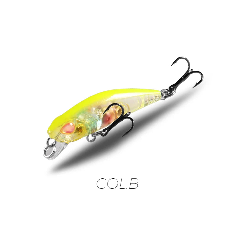BearKing 42mm Minnow Crankbait Lure 2.8g Sinking 0.3-0.6m 11 Colors