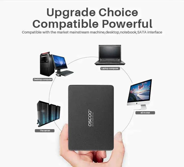 OSCOO 120GB SSD SATA III 2.5 Inch Laptop Internal Solid State Drive