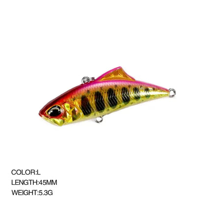 Japan Sinking Lipless Crankbait Lure 5.3g 4.5cm All Depth Ice Fishing Tackle