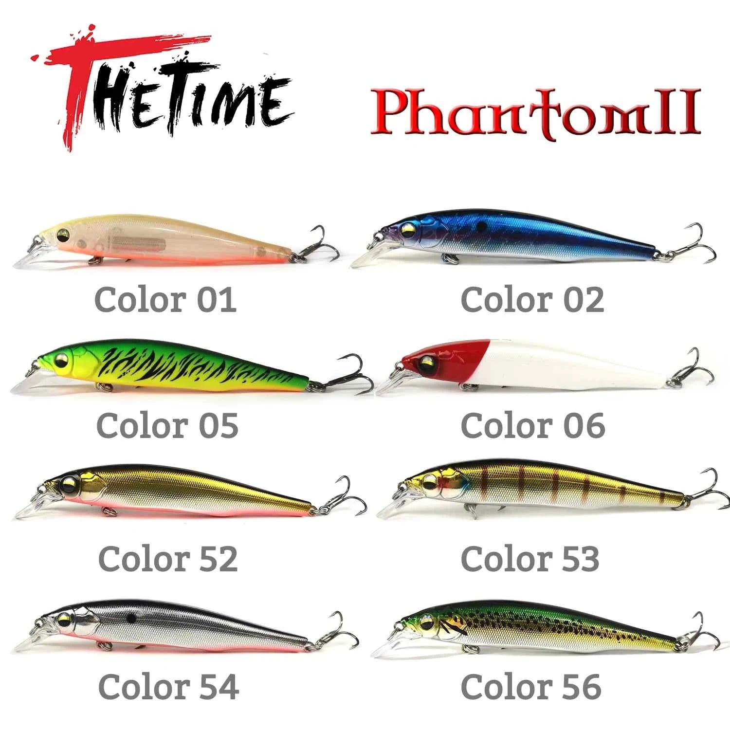 TheTime Phantom2 110SP Suspend Wobbler Minnow Lure 110mm 19g For Pike Sea Bass