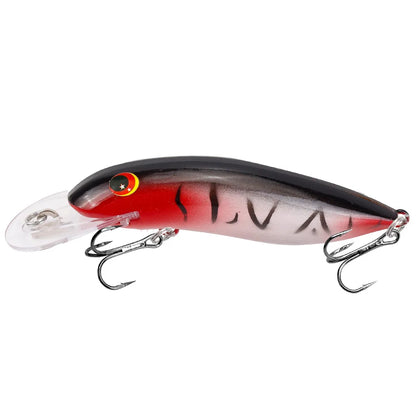 Minnow Lure 10.5cm 13.4g Sinking Hard Crankbait With 3D Eyes Treble Hooks
