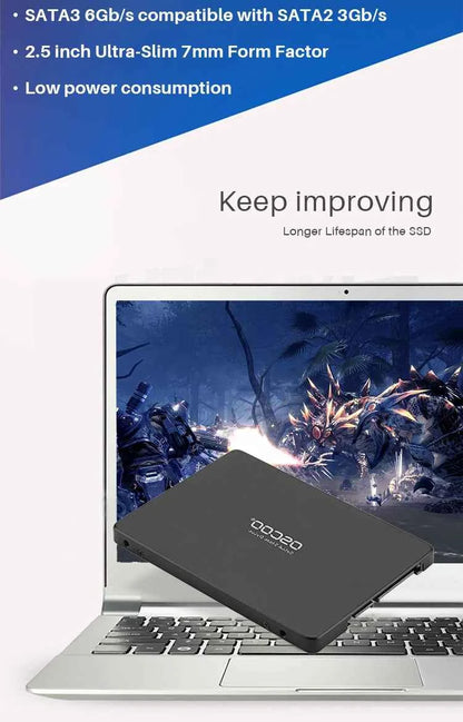 OSCOO 120GB SSD SATA III 2.5 Inch Laptop Internal Solid State Drive