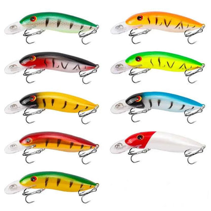 Minnow Lure 10.5cm 13.4g Sinking Hard Crankbait With 3D Eyes Treble Hooks