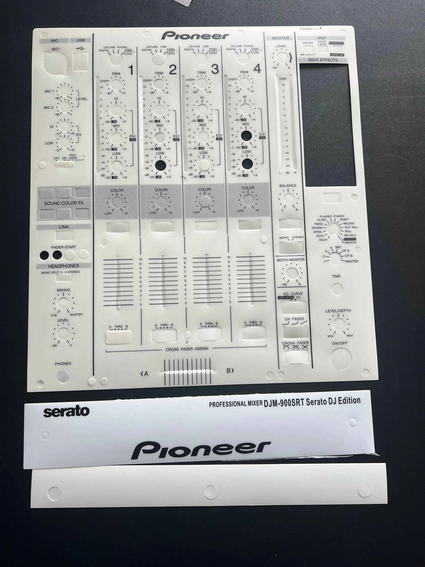 Pioneer Panel DJ Sticker CDJ-2000 CDJ2000NEXUS Disc Player DJM900NEXUS DJM900SRT Self Adhesive Protective Film.Not iron panel