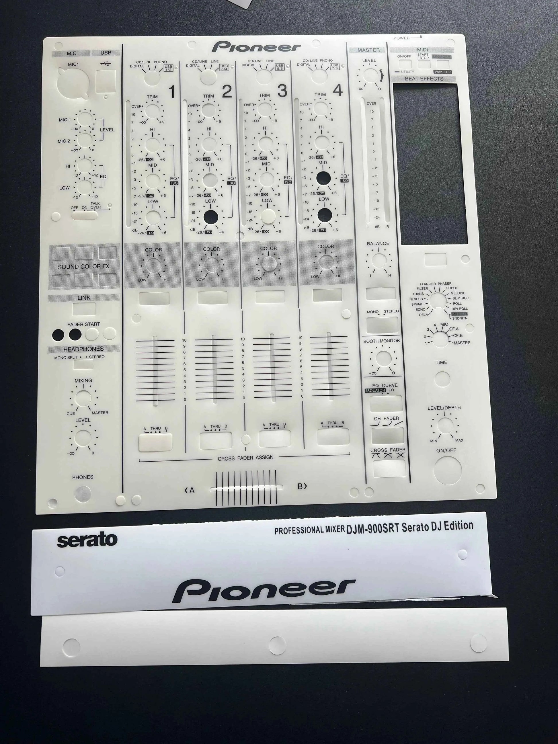 Pioneer Panel DJ Sticker CDJ-2000 CDJ2000NEXUS Disc Player DJM900NEXUS DJM900SRT Self Adhesive Protective Film.Not iron panel